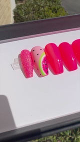 Handmade- Watermelon Sweet Press On Nail Set