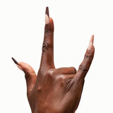 Instant Luxury Acrylic Press-On Nails- Down To Earth- C-Curve Long Coffin