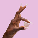 Instant Luxury Acrylic Press-on Nails- Pink Quartz- C-Curve Long Coffin