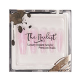 Instant Luxury Acrylic Press-on Nails- Pink Quartz- C-Curve Long Coffin