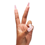 Instant Luxury Acrylic Press-on Nails- Watermelon Sugar- C-Curve Long Coffin