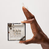 Instant Luxury Acrylic Press-On Nails- White Quartz- C-Curve Long Coffin