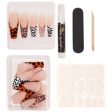 Instant Luxury Acrylic Press-On Nails- Wilderness- C-Curve Long Coffin