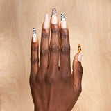 Instant Luxury Acrylic Press-On Nails- Wilderness- C-Curve Long Coffin