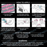 Instant Luxury Acrylic Press-On Nails- Polychromatic- C-Curve Long Coffin