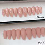 Handmade- Solid Classy Soph Pink Glossy Or Matte