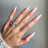 Instant Luxury Acrylic Press-On Nails- Love Me Nude- Medium Coffin