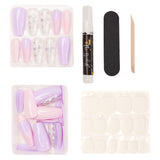 Instant Luxury Acrylic Press-On Nails- Mariposa- Medium Coffin