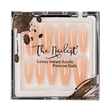 Instant Luxury Acrylic Press-On Nails- Love Me Nude- Medium Coffin