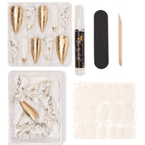 Instant Luxury Acrylic Press-On Nails- Grayson- Medium Stiletto