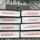 Handmade- Pinky Nudy Glossy Pink Holo Silver Chrome Ombre Press On Nail Set