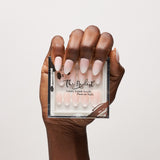 Instant Luxury Acrylic Press-On Nails- Blush Ombre- Short Almond