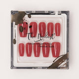 Instant Luxury Acrylic Press-On Nails- Cosmic Rose- Tapered Square