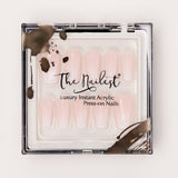 Instant Luxury Acrylic Press-On Nails- Blush Ombre- Tapered Square