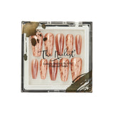 Instant Luxury Acrylic Press-On Nails- Rose Rock- Medium Coffin