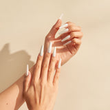 Instant Luxury Acrylic Press-On Nails- Unicorn Chrome- C-Curve Long Coffin