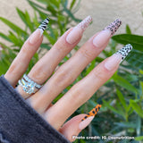 Instant Luxury Acrylic Press-On Nails- Wilderness- C-Curve Long Coffin