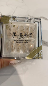 Instant Luxury Acrylic Press-On Nails- Caracatta- Medium Coffin