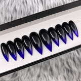 HANDMADE- WITCH HUNT GLOSSY BLACK PURPLE OMBRE