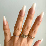 Instant Luxury Acrylic Press-On Nails- Acrylic Ombre- Medium Coffin