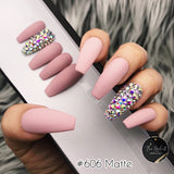 HANDMADE- SOLID W/BLING ACCENT MATTE OR GLOSSY SOLID W/CRYSTAL ACCENT BLING