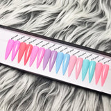 HANDMADE- SOLID W/BLING ACCENT MATTE OR GLOSSY SOLID W/CRYSTAL ACCENT BLING