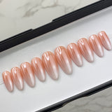 Handmade- Boom Ombre Baby Boomer Shiny Chrome - Glazed Donut Set