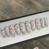 HANDMADE- SHOW STOPPER ALL BLING CRYSTAL AB SET
