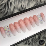 HANDMADE- SOPH OMBRE W/ PIXIE SOPH PINK WHITE OMBRE