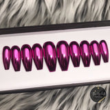 Handmade- Solid Mirror Chrome- Magenta, Jade, Lilac, Rosie- Pick One Color!