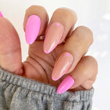 Handmade- Cutie Pie Heart, Pick One! (Black or Pink) Press On Nail Set