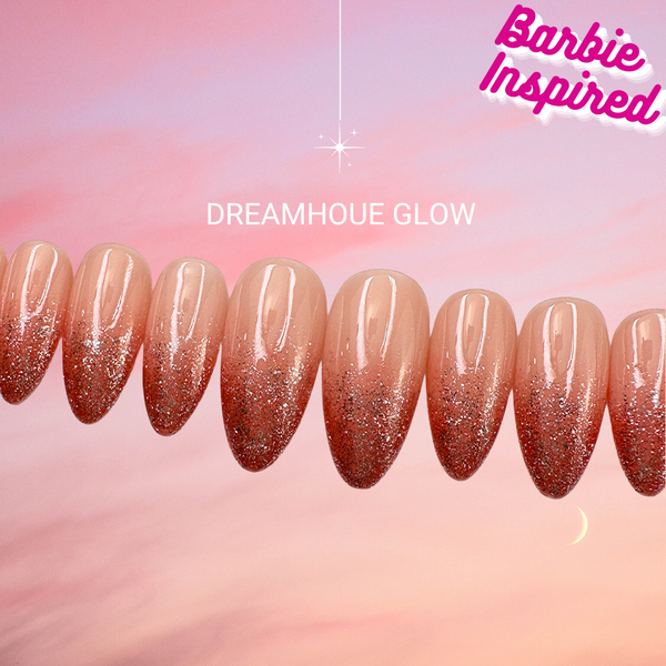 Handmade- Barbie Collection- Dreamhouse Glow Press On Nail Set
