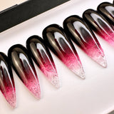 Handmade- Dracula’s Kiss Halloween Press On Nails