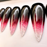 Handmade- Dracula’s Kiss Halloween Press On Nails