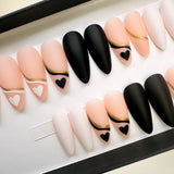 Instant Glam- You & Me Heart Almond Press On Press On Nail Set