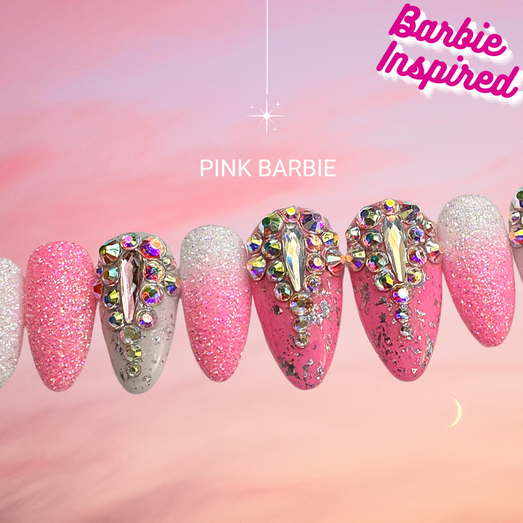 Barbie™ Pink Sparkles on Acrylic
