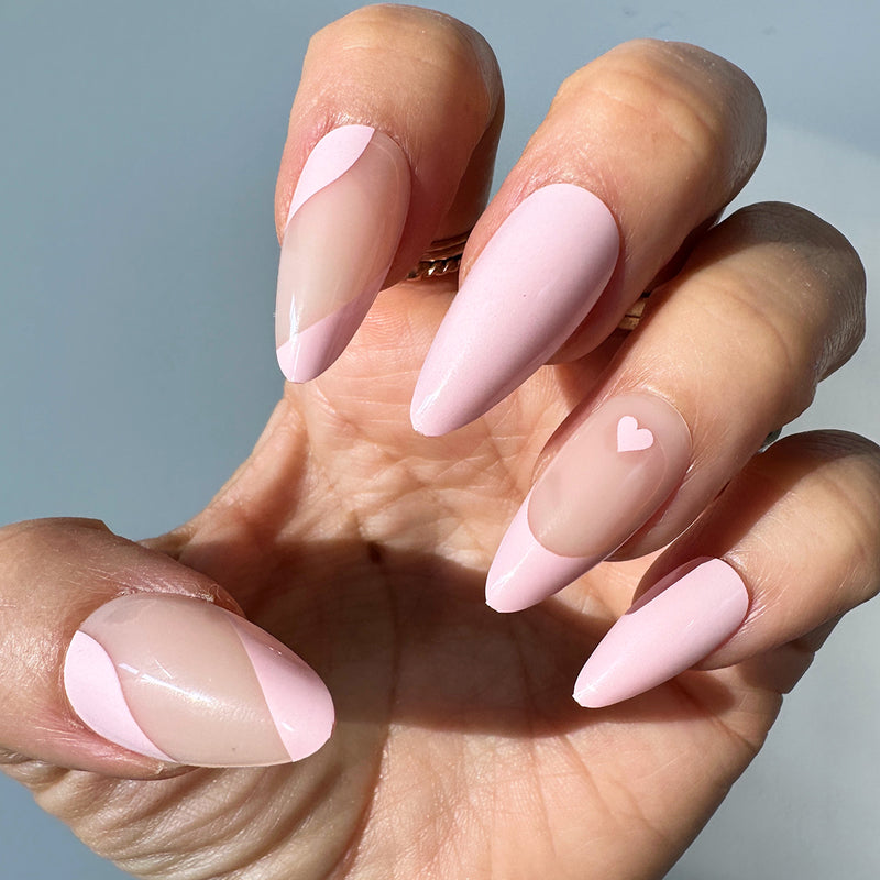 Instant Glam- Pinkalicious Almond Press On Press On Nail Set