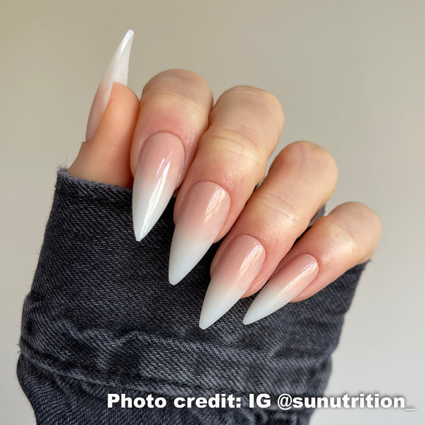 Instant Luxury Acrylic Press-On Nails- Acrylic Ombre- Medium Stiletto