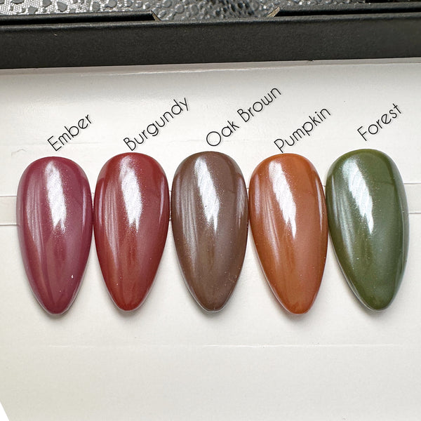 Handmade- Autumn Color Chrome Glazed Press On Nail Set- Pick One Color!
