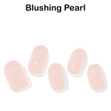 Instant Gel Manicure- Blushing Pearl, Semi-Cured Gel Nail Wrap