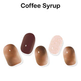 Instant Gel Manicure- Coffee Syrup, Semi-Cured Gel Nail Wrap