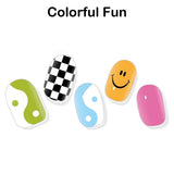 Instant Gel Manicure- Colorful Fun, Semi-Cured Gel Nail Wrap