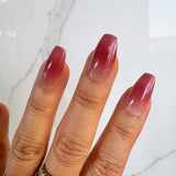 Instant Glam- Berry Ombre Coffin Press On Press On Nail Set