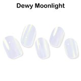 Instant Gel Manicure- Dewy Moonlight, Semi-Cured Gel Nail Wrap
