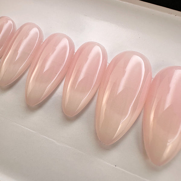 Handmade- Barely There French Hayley Press On Nails