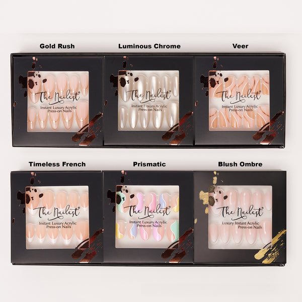Gift Box 6 Set Combo *MUSE collection* Instant Luxury Acrylic Press On Nails