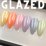 Handmade- Summer Pastel Chrome Glazed Press On Nail- Pick One Color!