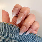 Instant Glam- Oatmilk Ombre Nude Almond Press On Nail Set