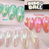 Handmade- Disco Ball 3D Effect Holo Surface Press On Nails