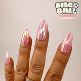 Handmade- Disco Ball 3D Effect Holo Surface Press On Nails